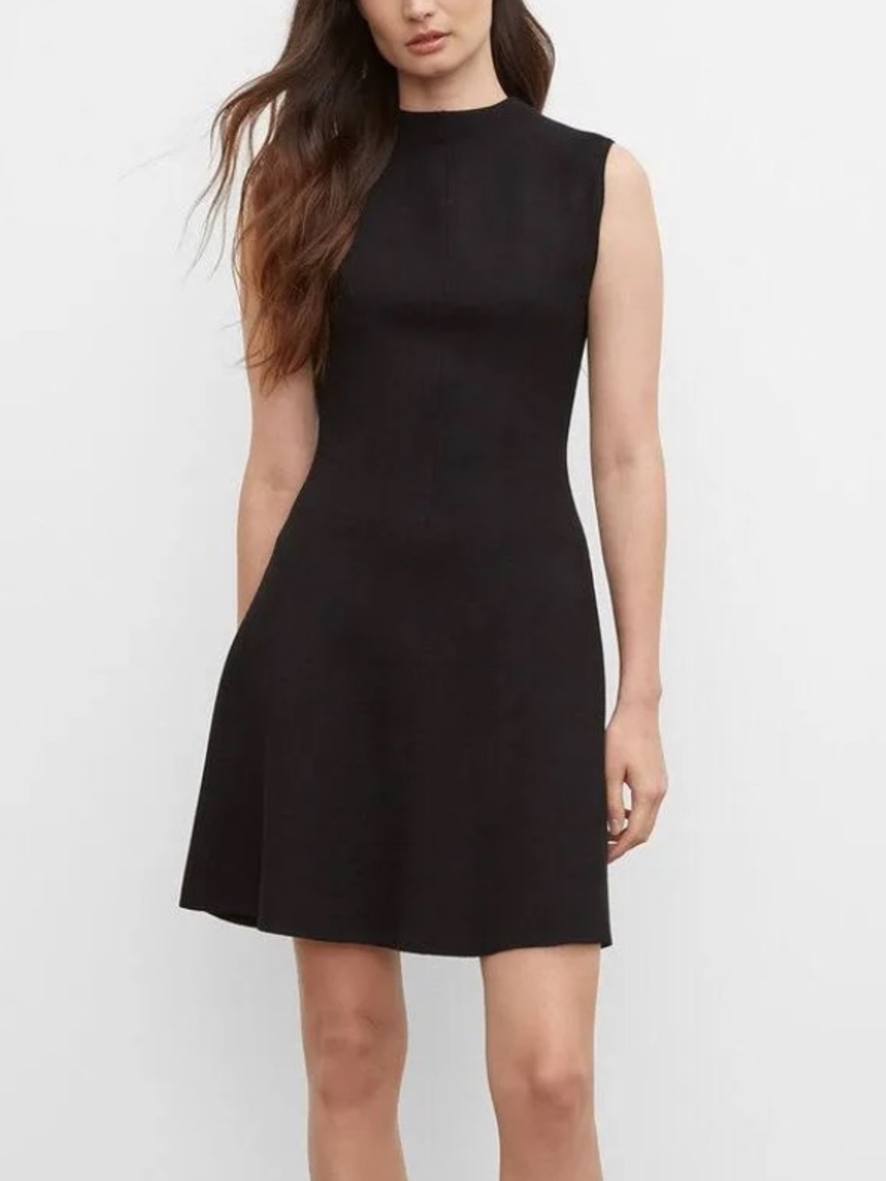 NWT Club Monaco Black Kaytee Sleeveless High-Neck Knit Dress